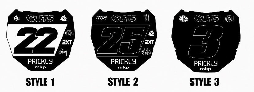 ODI number plate decal