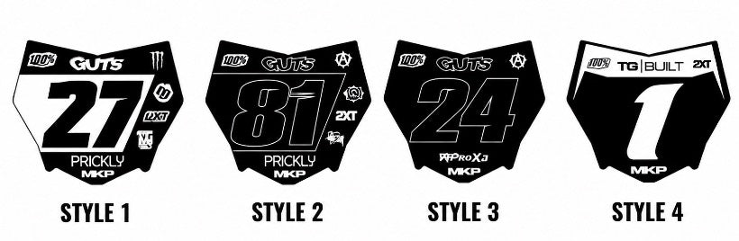 Motocutz number plate decal